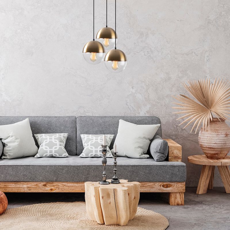 Casa si Gradina - Corpuri si surse de iluminat - Lustre si pendule - Lustra, Opviq, metal, vintage, 44x44x111 cm - Infinity.ro