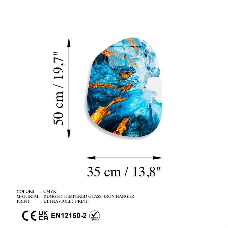 Casa si Gradina - Decoratiuni - Tablouri - Tablou decorativ, Wallxpert, sticla temperata, multicolor, 35x50 cm, 123BZM2599 - Infinity.ro