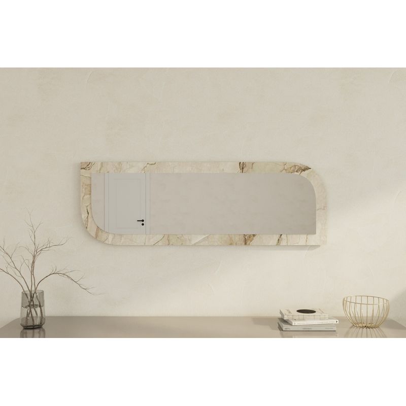 Casa si Gradina - Decoratiuni - Oglinzi - Oglinda, Hanah Home, mdf, ephesus marmura, 40x120x2,2 cm - Infinity.ro