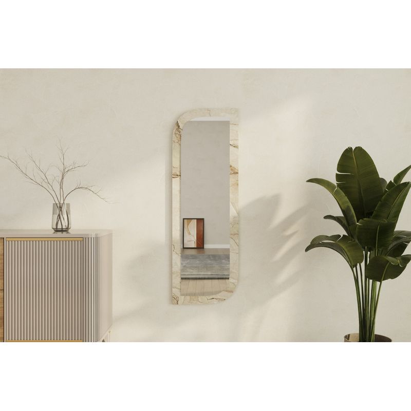 Casa si Gradina - Decoratiuni - Oglinzi - Oglinda, Hanah Home, mdf, ephesus marmura, 40x120x2,2 cm - Infinity.ro