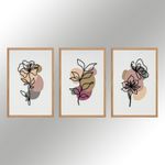 Casa si Gradina - Decoratiuni - Tablouri - Tablou decorativ, Wallxpert, mdf, multicolor, 50x35 cm, set 3 piese - Infinity.ro