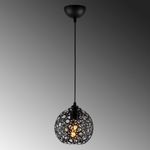Casa si Gradina - Corpuri si surse de iluminat - Lustre si pendule - Lustra, Opviq, metal, negru, diametru 17 cm, inaltime reglabila, 527ABY1780 - Infinity.ro