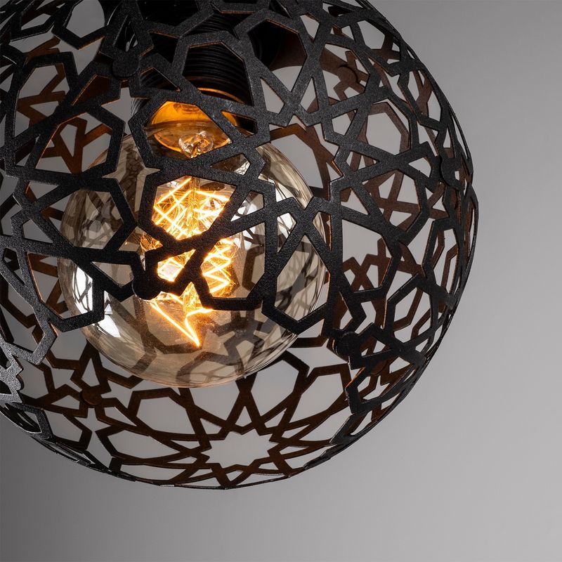 Casa si Gradina - Corpuri si surse de iluminat - Lustre si pendule - Lustra, Opviq, metal, negru, diametru 17 cm, inaltime reglabila, 527ABY1780 - Infinity.ro