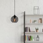 Casa si Gradina - Corpuri si surse de iluminat - Lustre si pendule - Lustra, Opviq, metal, negru, diametru 17 cm, inaltime reglabila, 527ABY1780 - Infinity.ro