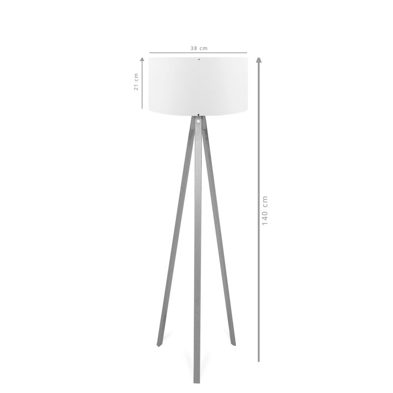 Casa si Gradina - Corpuri si surse de iluminat - Veioze si lampi - Lampadare - Lampadar, Opviq, mdf, crem, 140 cm, 780SGN3484 - Infinity.ro