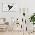 Casa si Gradina - Corpuri si surse de iluminat - Veioze si lampi - Lampadare - Lampadar, Opviq, mdf, crem, 140 cm, 780SGN3484 - Infinity.ro