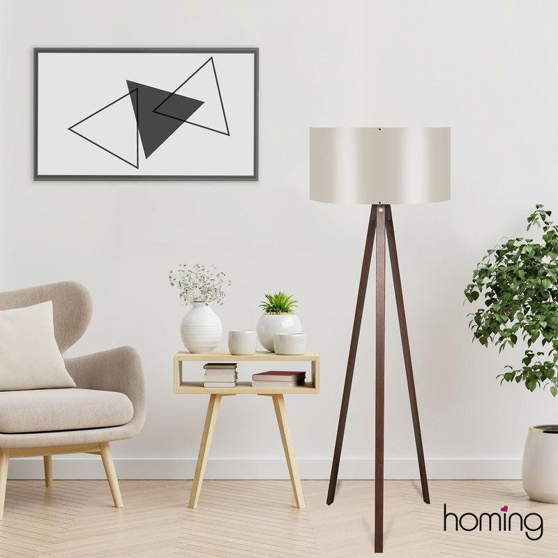 Casa si Gradina - Corpuri si surse de iluminat - Veioze si lampi - Lampadare - Lampadar, Opviq, mdf, crem, 140 cm, 780SGN3484 - Infinity.ro