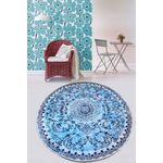 Casa si Gradina - Textile si covoare - Covoare - Covoare casa - Covor, Conceptum Hypnose, albastru, 80x80 cm, 100% poliester, antiderapant - Infinity.ro