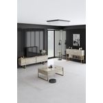 Casa si Gradina - Mobilier - Comode si corpuri - Console - Consola, Hanah Home, pal melaminat, travertin aur, 120x30x80 cm - Infinity.ro