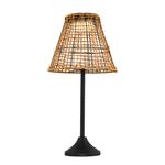 Casa si Gradina - Corpuri si surse de iluminat - Veioze si lampi - Lampadare - Lampadar, Opviq, ratan, stejar, diametru 32 cm, inaltime 64 cm - Infinity.ro