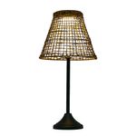 Casa si Gradina - Corpuri si surse de iluminat - Veioze si lampi - Lampadare - Lampadar, Opviq, ratan, stejar, diametru 32 cm, inaltime 64 cm - Infinity.ro