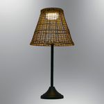Casa si Gradina - Corpuri si surse de iluminat - Veioze si lampi - Lampadare - Lampadar, Opviq, ratan, stejar, diametru 32 cm, inaltime 64 cm - Infinity.ro