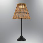 Casa si Gradina - Corpuri si surse de iluminat - Veioze si lampi - Lampadare - Lampadar, Opviq, ratan, stejar, diametru 32 cm, inaltime 64 cm - Infinity.ro