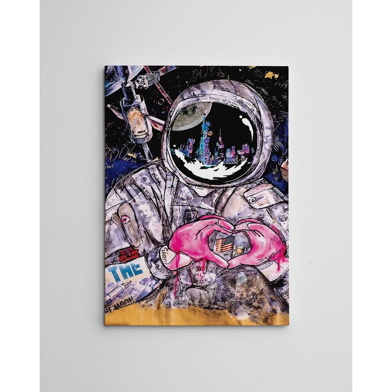 Casa si Gradina - Decoratiuni - Tablouri - Tablou canvas decorativ, Wallxpert, multicolor, 50x70 cm, bumbac si poliester, rama lemn, 227WRZ1158 - Infinity.ro