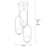 Casa si Gradina - Corpuri si surse de iluminat - Lustre si pendule - Candelabru, Opviq, metal, negru, 44x146 cm - Infinity.ro