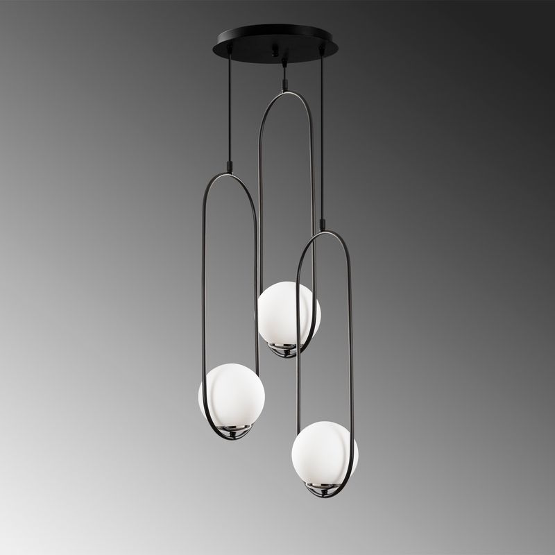 Casa si Gradina - Corpuri si surse de iluminat - Lustre si pendule - Candelabru, Opviq, metal, negru, 44x146 cm - Infinity.ro
