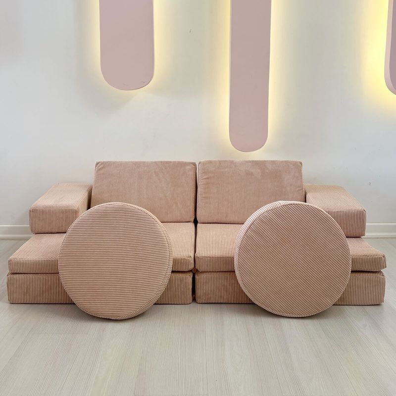 Casa si Gradina - Mobilier - Canapele si coltare - Canapele - Canapea extensibila, Atelier Del Sofa, 100% poliester, roz, 140x46x70 cm - Infinity.ro