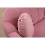 Casa si Gradina - Mobilier - Canapele si coltare - Canapele - Canapea 3 locuri, Hanah Home, lemn fag si pal, dusty rose, 215x90x80 cm - Infinity.ro