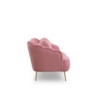 Casa si Gradina - Mobilier - Canapele si coltare - Canapele - Canapea 3 locuri, Hanah Home, lemn fag si pal, dusty rose, 215x90x80 cm - Infinity.ro