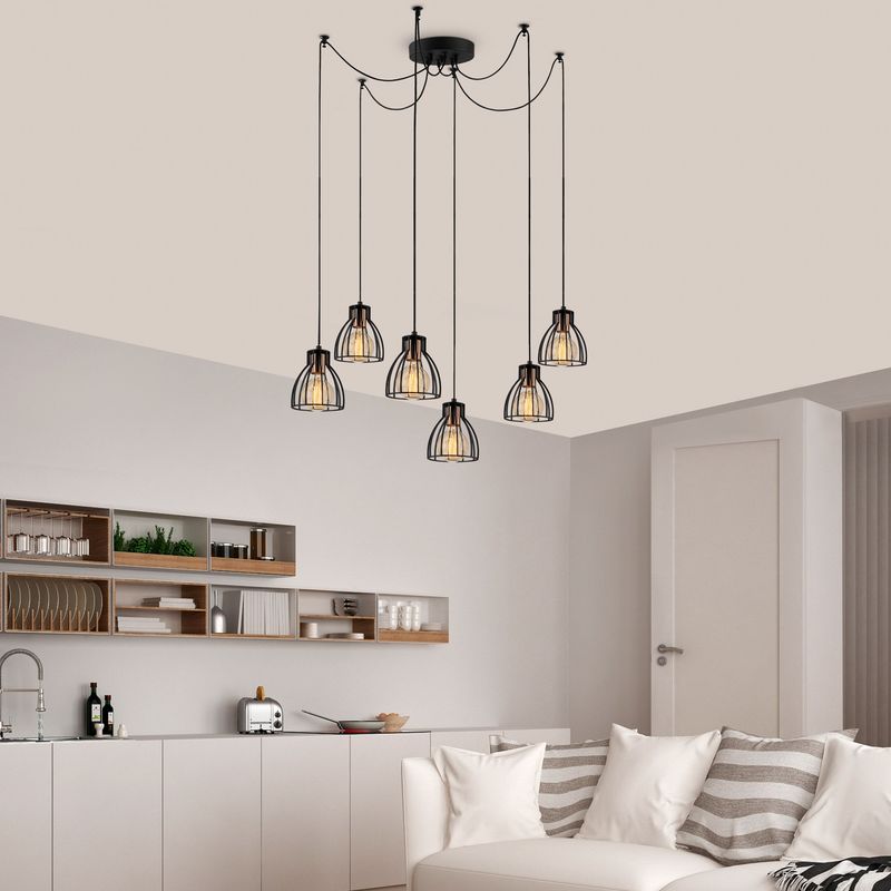 Casa si Gradina - Corpuri si surse de iluminat - Lustre si pendule - Candelabru, Opviq, metal, negru, 135x106 cm - Infinity.ro