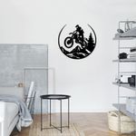 Casa si Gradina - Decoratiuni - Decoratiuni perete - Accesoriu decorativ de perete, Wallxpert, metal, negru, 46x49 cm - Infinity.ro