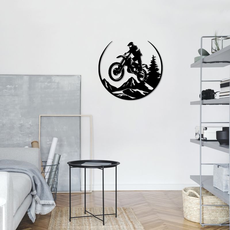 Casa si Gradina - Decoratiuni - Decoratiuni perete - Accesoriu decorativ de perete, Wallxpert, metal, negru, 46x49 cm - Infinity.ro