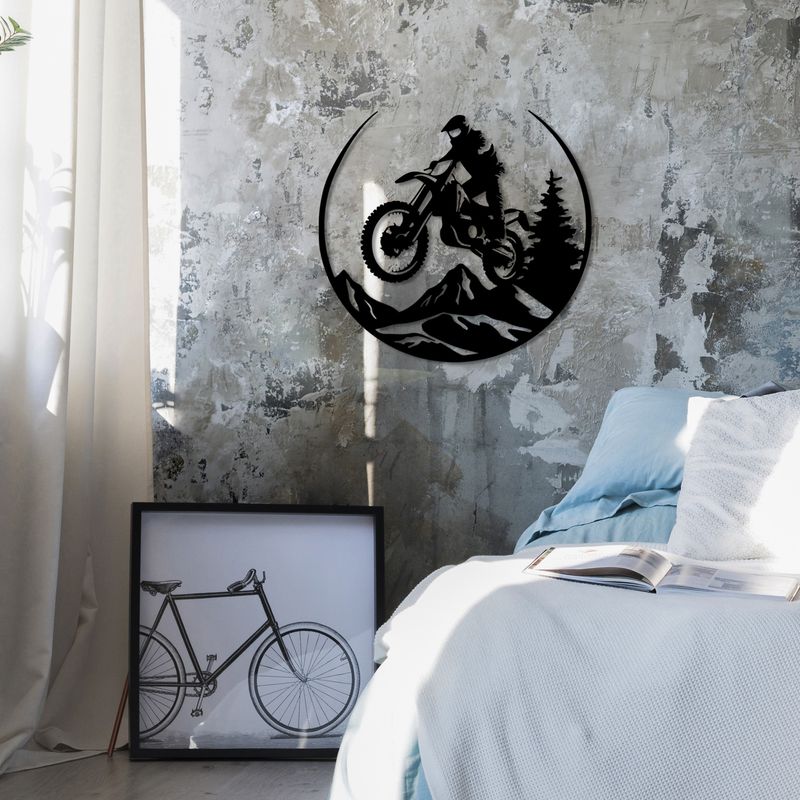 Casa si Gradina - Decoratiuni - Decoratiuni perete - Accesoriu decorativ de perete, Wallxpert, metal, negru, 46x49 cm - Infinity.ro