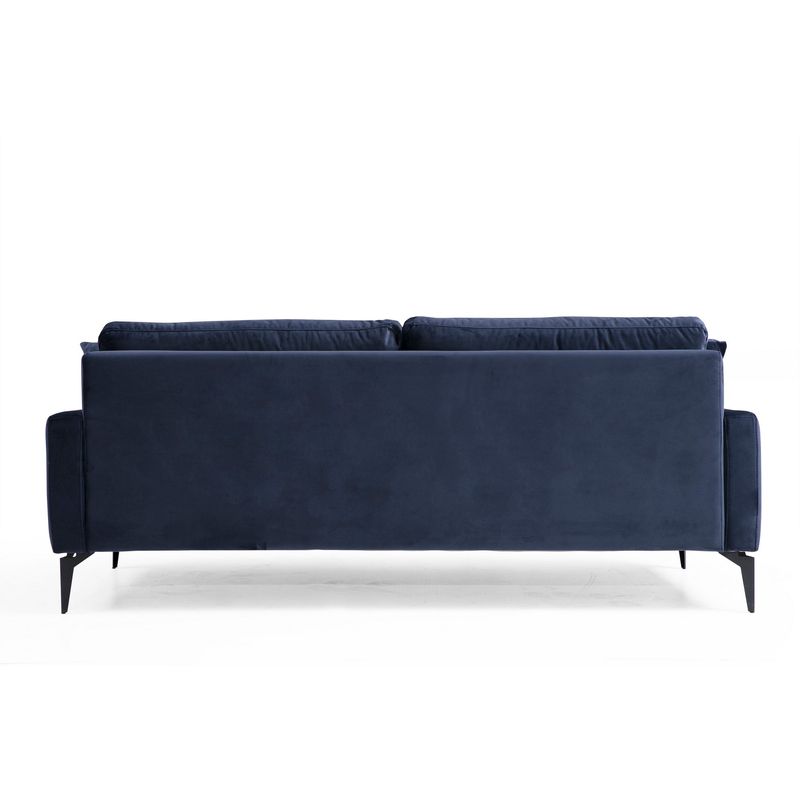 Casa si Gradina - Mobilier - Canapele si coltare - Canapele - Canapea 3 locuri, Atelier Del Sofa, lemn fag si pal, albastru marin, 205x90x88 cm - Infinity.ro
