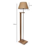 Casa si Gradina - Corpuri si surse de iluminat - Veioze si lampi - Lampadare - Lampadar, Opviq, lemn, crem, 150 cm, 780SGN2605 - Infinity.ro