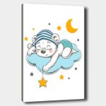 Casa si Gradina - Decoratiuni - Obiecte decorative - Decoratiuni camera copilului - Tablou canvas decorativ, Wallxpert, panza, multicolor, 70x100 cm, rama lemn, 441HPE1104 - Infinity.ro