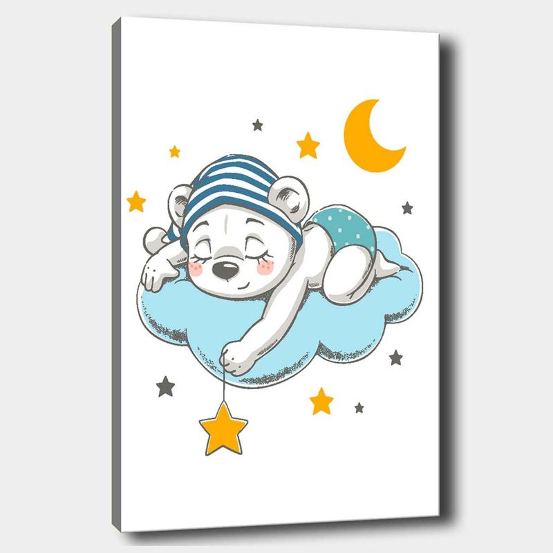 Casa si Gradina - Decoratiuni - Obiecte decorative - Decoratiuni camera copilului - Tablou canvas decorativ, Wallxpert, panza, multicolor, 70x100 cm, rama lemn, 441HPE1104 - Infinity.ro