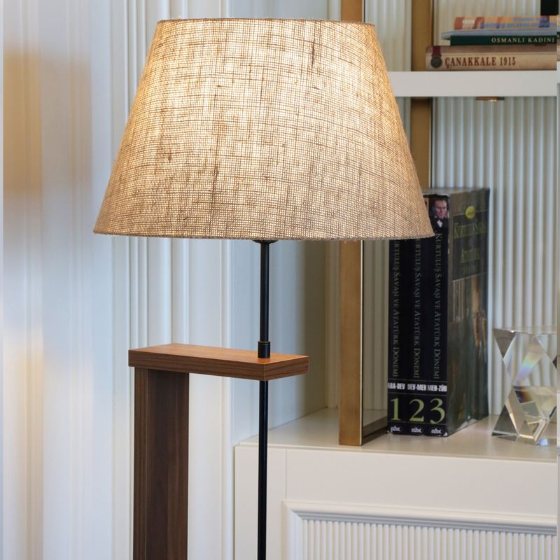 Casa si Gradina - Corpuri si surse de iluminat - Veioze si lampi - Lampadare - Lampadar, Opviq, lemn, crem, 150 cm, 780SGN2605 - Infinity.ro