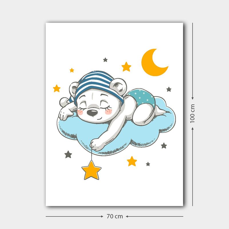 Casa si Gradina - Decoratiuni - Obiecte decorative - Decoratiuni camera copilului - Tablou canvas decorativ, Wallxpert, panza, multicolor, 70x100 cm, rama lemn, 441HPE1104 - Infinity.ro