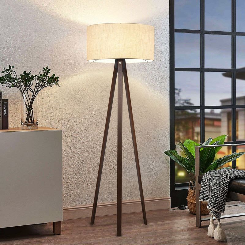 Casa si Gradina - Corpuri si surse de iluminat - Veioze si lampi - Lampadare - Lampadar, Opviq, lemn, bej, 140 cm, 780SGN2603 - Infinity.ro