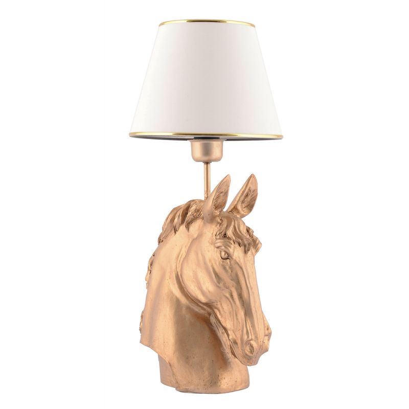 Casa si Gradina - Corpuri si surse de iluminat - Veioze si lampi - Veioze - Veioza, Opviq, poliester, alb auriu, 54 cm - Infinity.ro