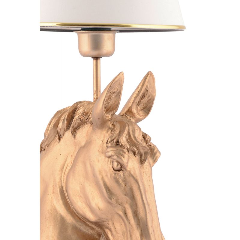 Casa si Gradina - Corpuri si surse de iluminat - Veioze si lampi - Veioze - Veioza, Opviq, poliester, alb auriu, 54 cm - Infinity.ro