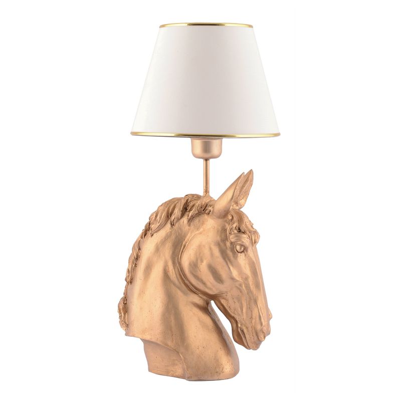 Casa si Gradina - Corpuri si surse de iluminat - Veioze si lampi - Veioze - Veioza, Opviq, poliester, alb auriu, 54 cm - Infinity.ro