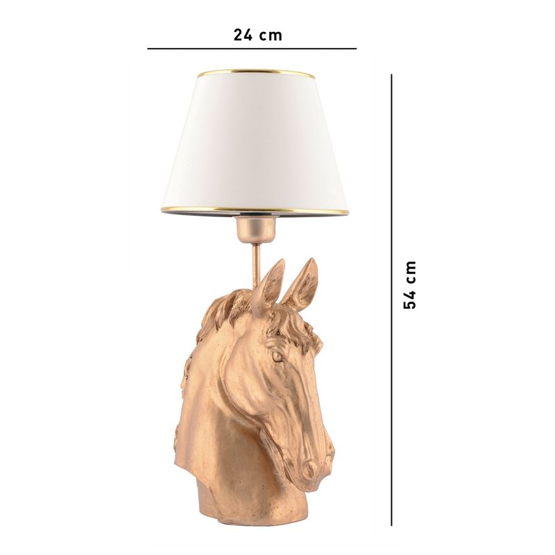 Casa si Gradina - Corpuri si surse de iluminat - Veioze si lampi - Veioze - Veioza, Opviq, poliester, alb auriu, 54 cm - Infinity.ro