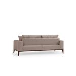 Casa si Gradina - Mobilier - Canapele si coltare - Canapele - Canapea extensibila 3 locuri, Hanah Home, cadru lemn fag, stofa bej, 225x92x75 cm - Infinity.ro