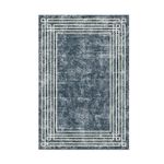 Casa si Gradina - Textile si covoare - Covoare - Covoare casa - Covor, Conceptum Hypnose, albastru, 120x180 cm, 100% poliester, antiderapant, lavabil la masina, 955ANR4537 - Infinity.ro