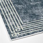 Casa si Gradina - Textile si covoare - Covoare - Covoare casa - Covor, Conceptum Hypnose, albastru, 120x180 cm, 100% poliester, antiderapant, lavabil la masina, 955ANR4537 - Infinity.ro