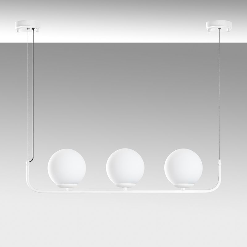 Casa si Gradina - Corpuri si surse de iluminat - Lustre si pendule - Candelabru, Opviq, metal, alb, 76x15x20-110 cm - Infinity.ro