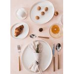 Casa si Gradina - Bucatarie si vesela - Vesela si tacamuri - Platouri de bucatarie - Platou de servire, Hermia, portelan, alb, 23x27x2 cm - Infinity.ro