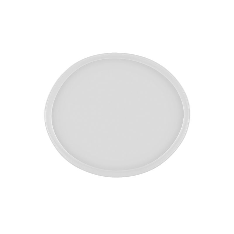 Casa si Gradina - Bucatarie si vesela - Vesela si tacamuri - Platouri de bucatarie - Platou de servire, Hermia, portelan, alb, 23x27x2 cm - Infinity.ro