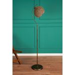 Casa si Gradina - Corpuri si surse de iluminat - Veioze si lampi - Lampadare - Lampadar, Opviq, metal, iuta, negru, 30x30x165 cm - Infinity.ro