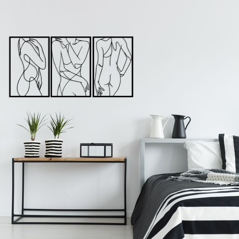 Casa si Gradina - Decoratiuni - Decoratiuni perete - Accesoriu decorativ de perete, Wallxpert, metal, negru, 103x50 cm - Infinity.ro