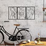 Casa si Gradina - Decoratiuni - Decoratiuni perete - Accesoriu decorativ de perete, Wallxpert, metal, negru, 103x50 cm - Infinity.ro