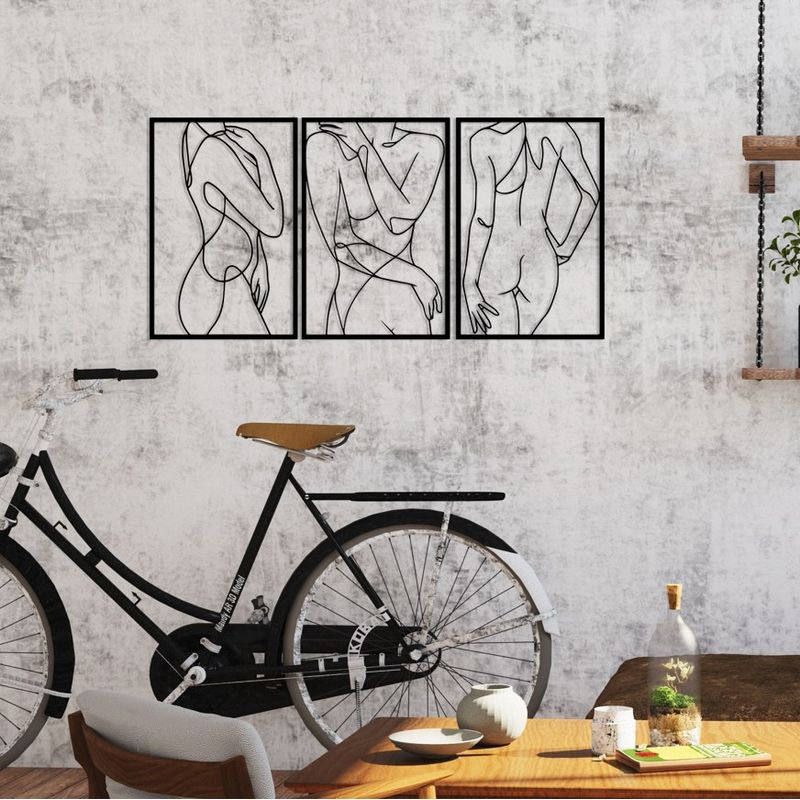 Casa si Gradina - Decoratiuni - Decoratiuni perete - Accesoriu decorativ de perete, Wallxpert, metal, negru, 103x50 cm - Infinity.ro