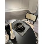 Casa si Gradina - Mobilier - Seturi de mobilier - Seturi mese si scaune - Set masa si scaune, Hanah Home, lemn de fag, alb-negru, masa 100x100x75 cm, 4 scaune - Infinity.ro