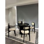 Casa si Gradina - Mobilier - Seturi de mobilier - Seturi mese si scaune - Set masa si scaune, Hanah Home, lemn de fag, alb-negru, masa 100x100x75 cm, 4 scaune - Infinity.ro